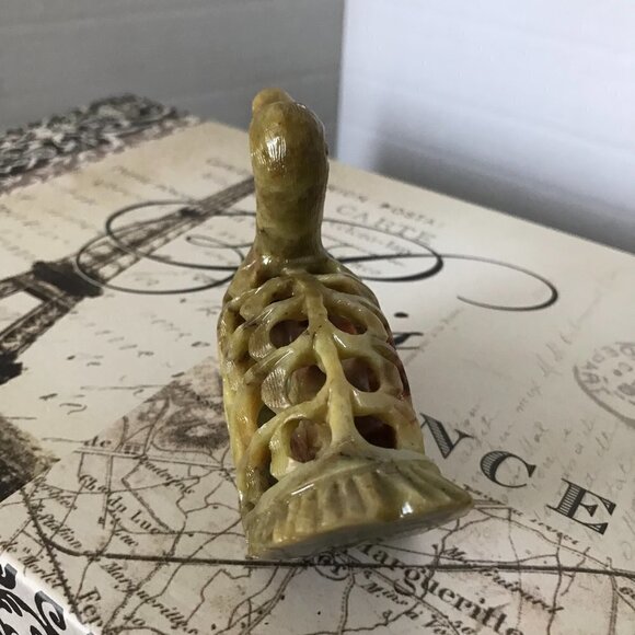 Collectable Handmade Soapstone Duck with Baby - Picture 7 of 10